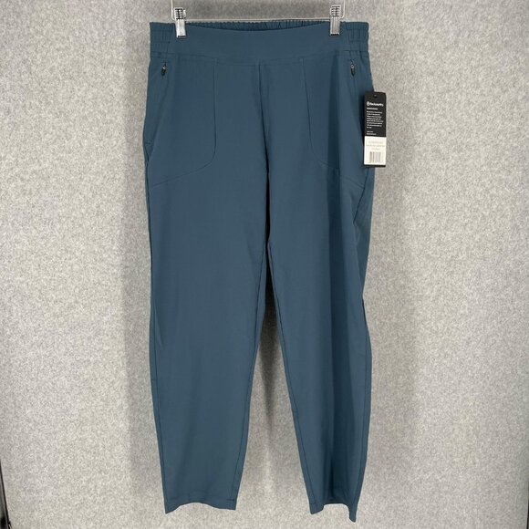 Backcountry Womens On the Go Light Pants Size L Orion Blue Tech Ankle Hike NEW - Picture 1 of 13